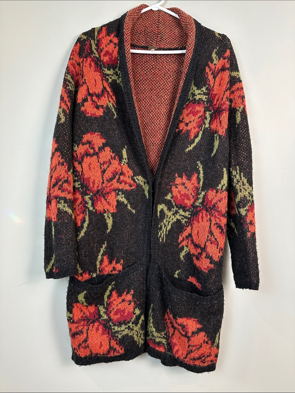 38. free people wool alpaca long cardigan.